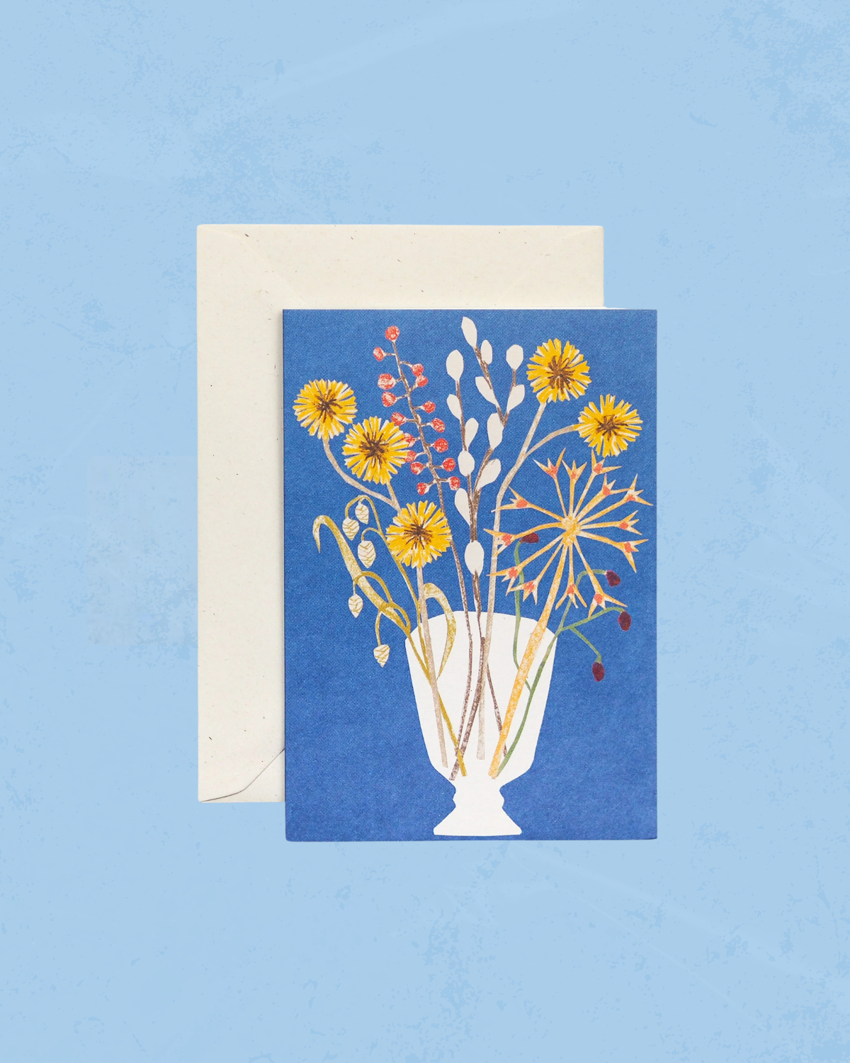 greeting card - glass vase