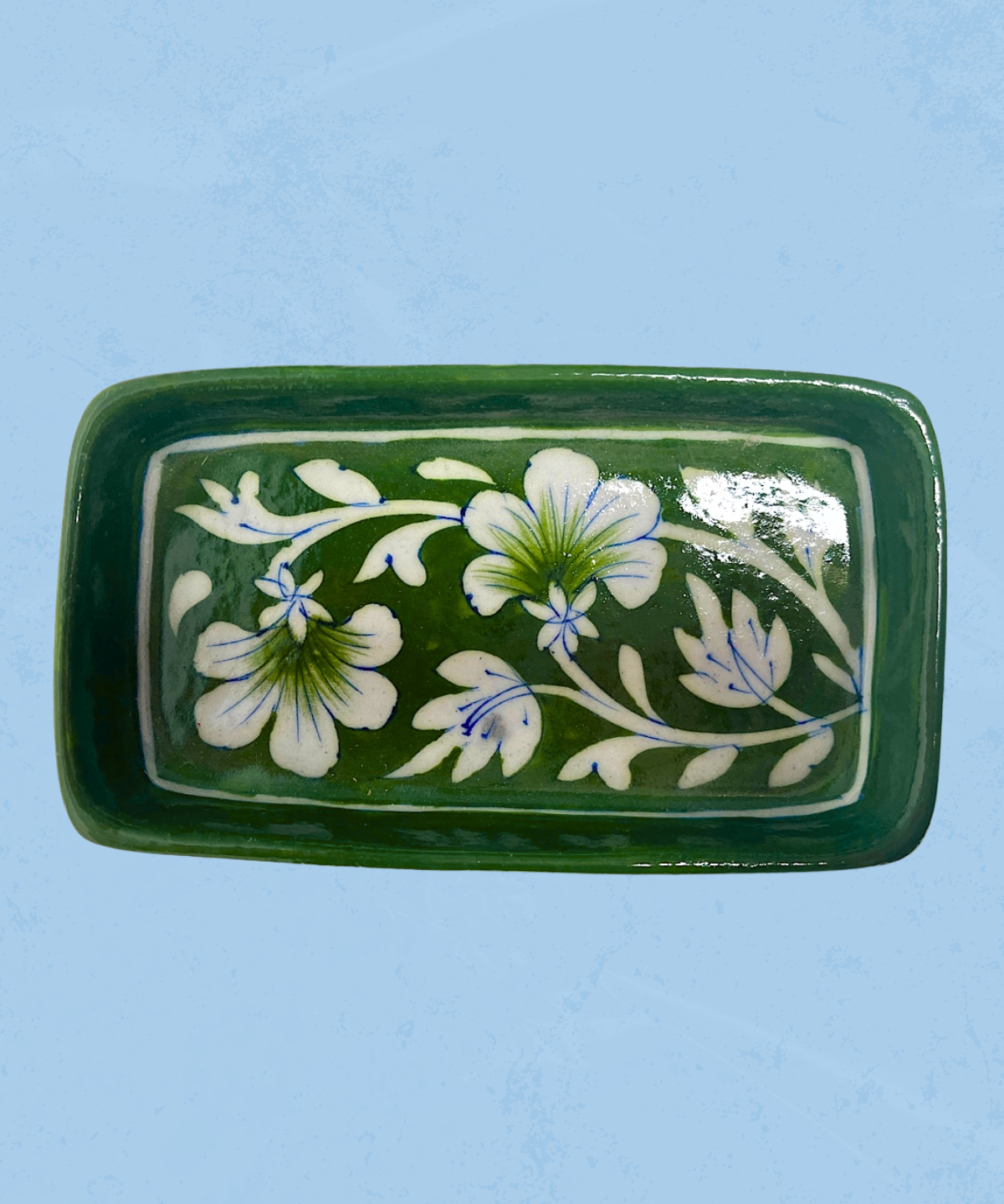 trinket dish - blue pottery (multiple styles)