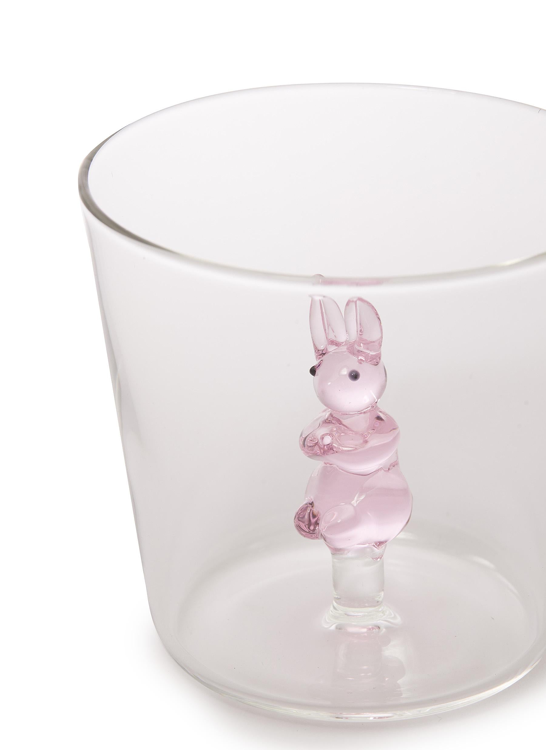 glassware - tumbler: pink bunny