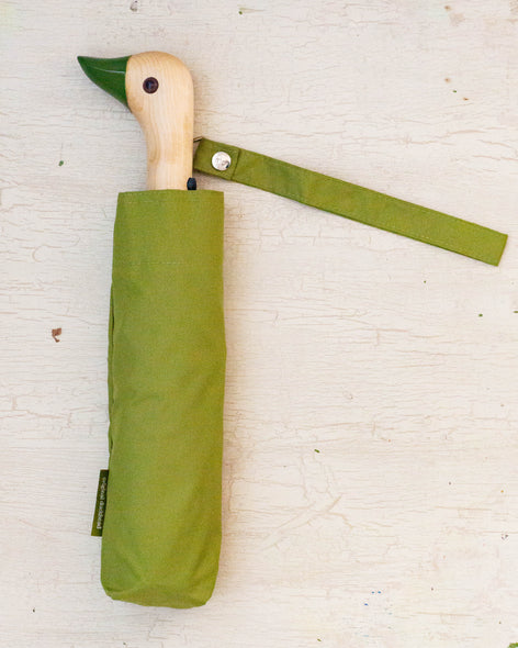 duck handle eco-friendly umbrella - olive