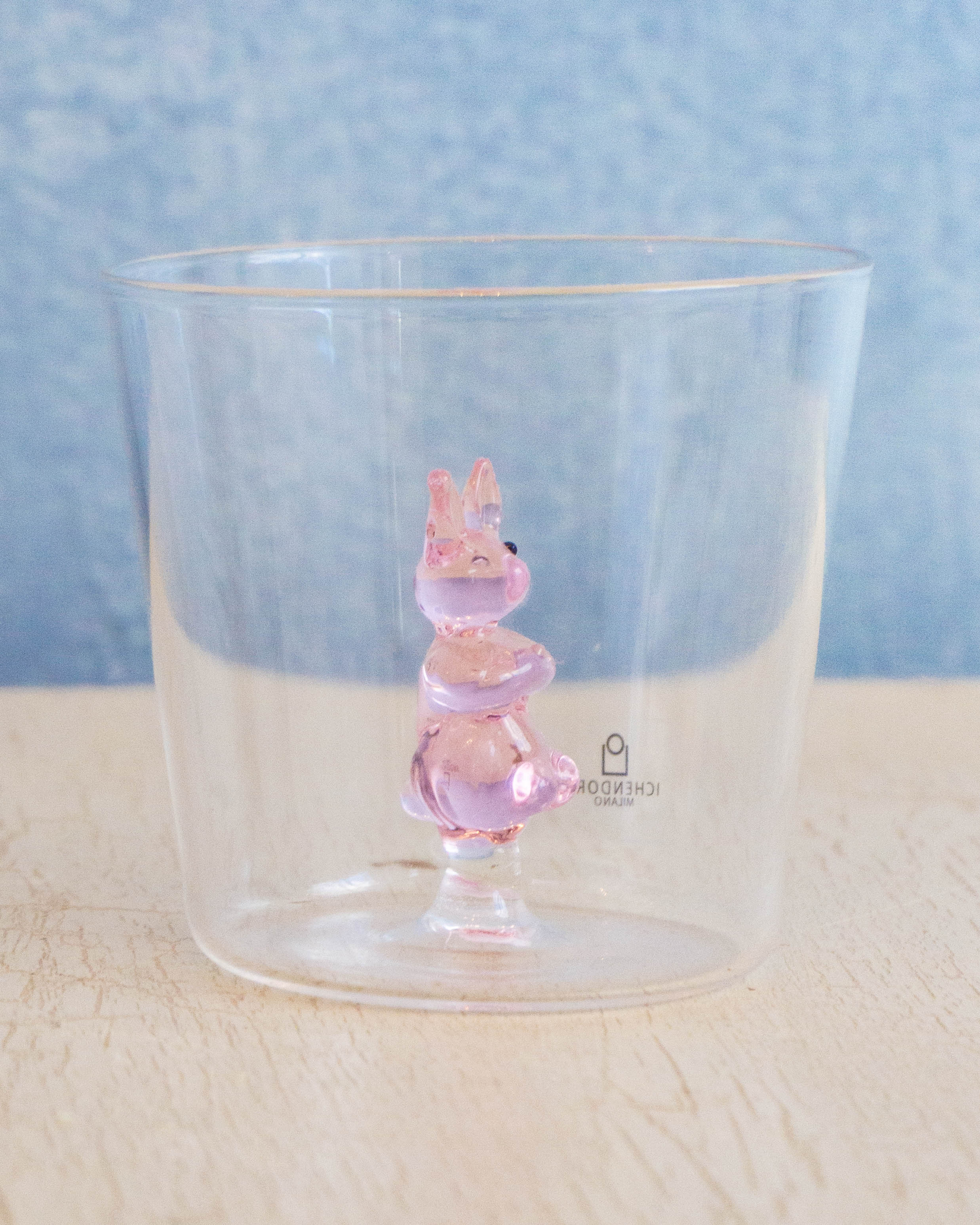 glassware - tumbler: pink bunny