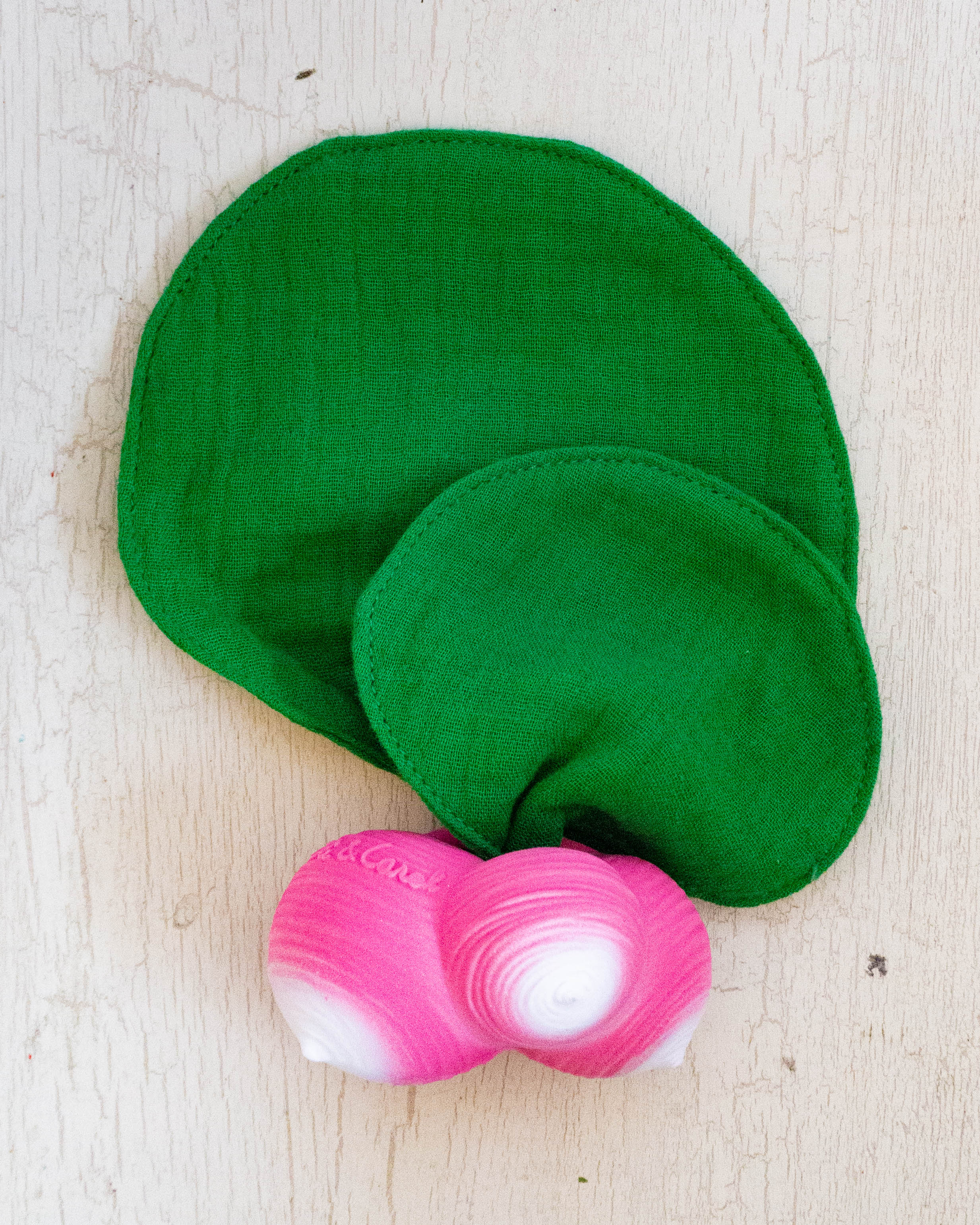 natural rubber teethers (multiple styles)