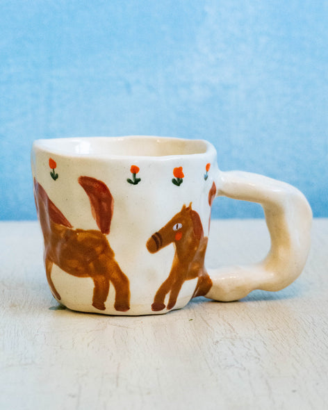 ceramic mug - horse