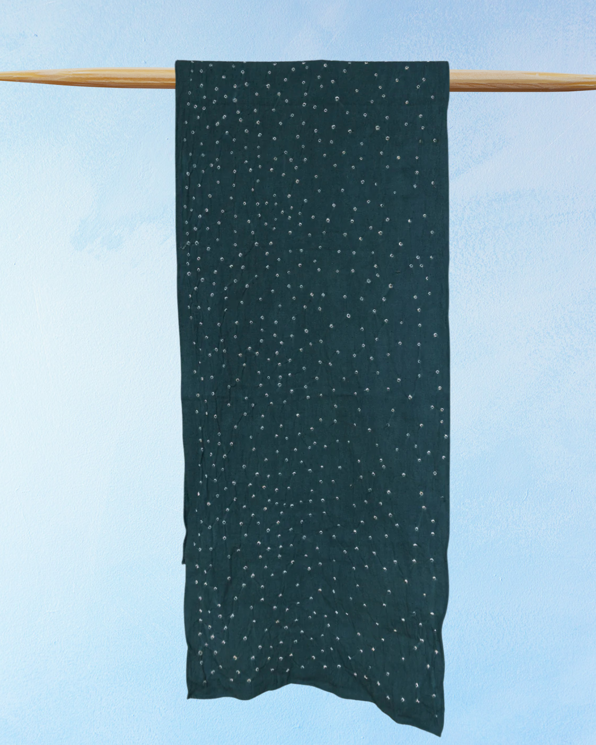 table runner - bandhani - juniper