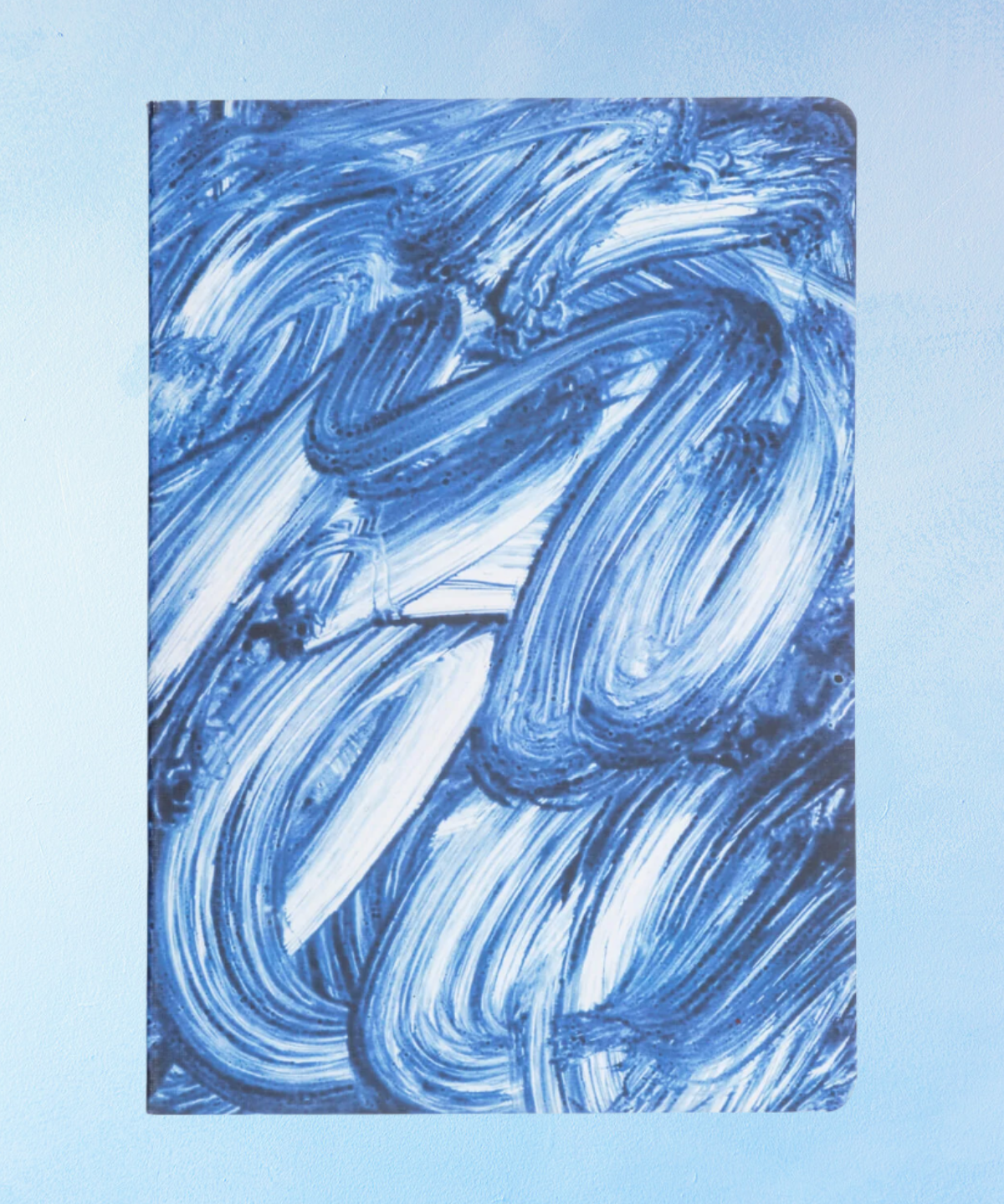 notebook - swooshy blue