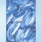notebook - swooshy blue