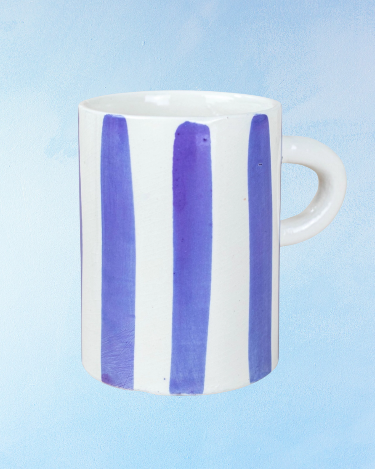ceramic - blue stripe mug