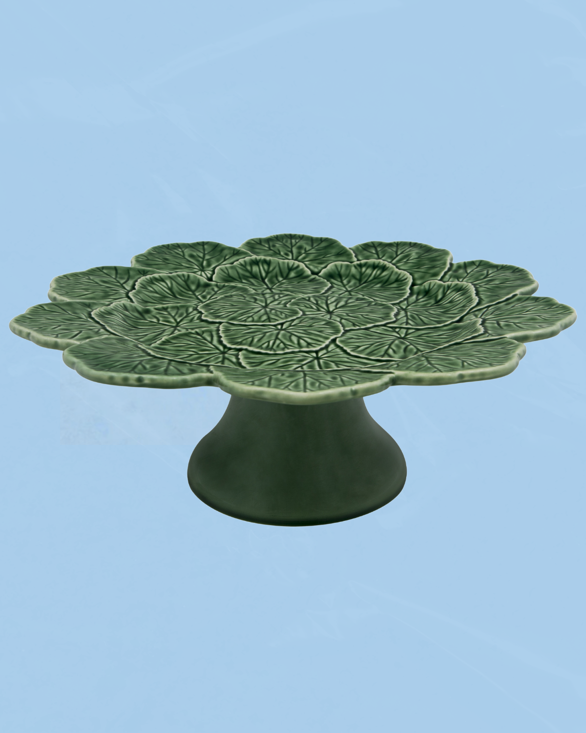geranium cake stand