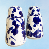 Salière et poivrière en céramique - Perse bleue
