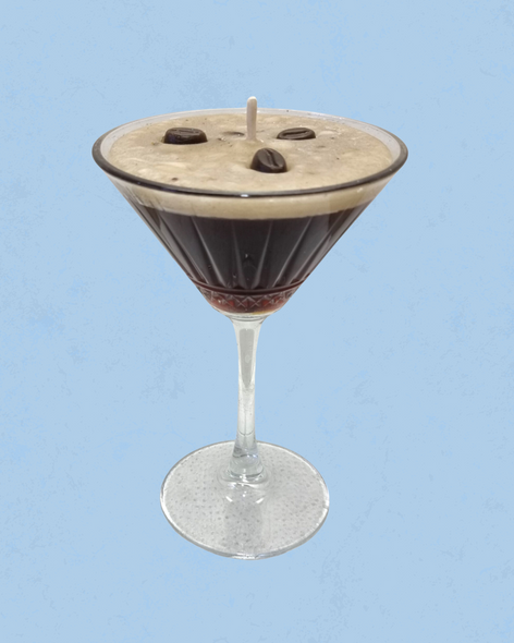 Cereria Introna candle in the shape of an espresso martini
