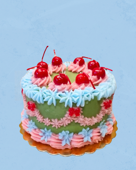 candle - cherry cake