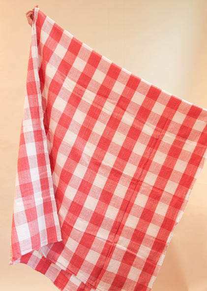 tablecloth - red check