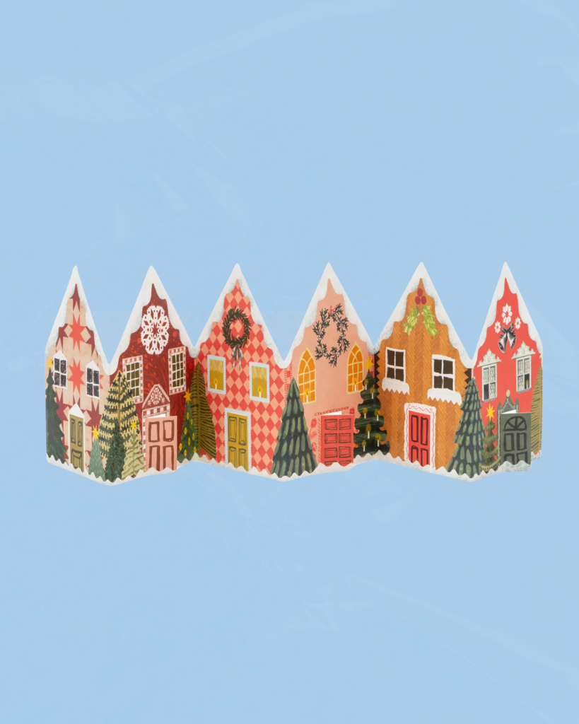 greeting card - Christmas house concertina