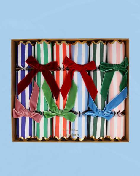 velvet striped Christmas cracker