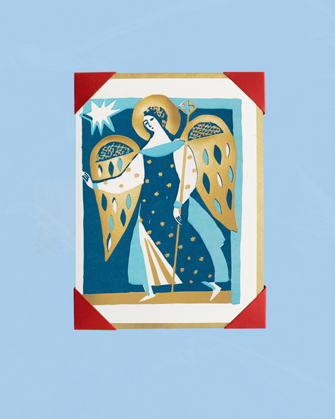 greeting card - christmas angel (5 pack)