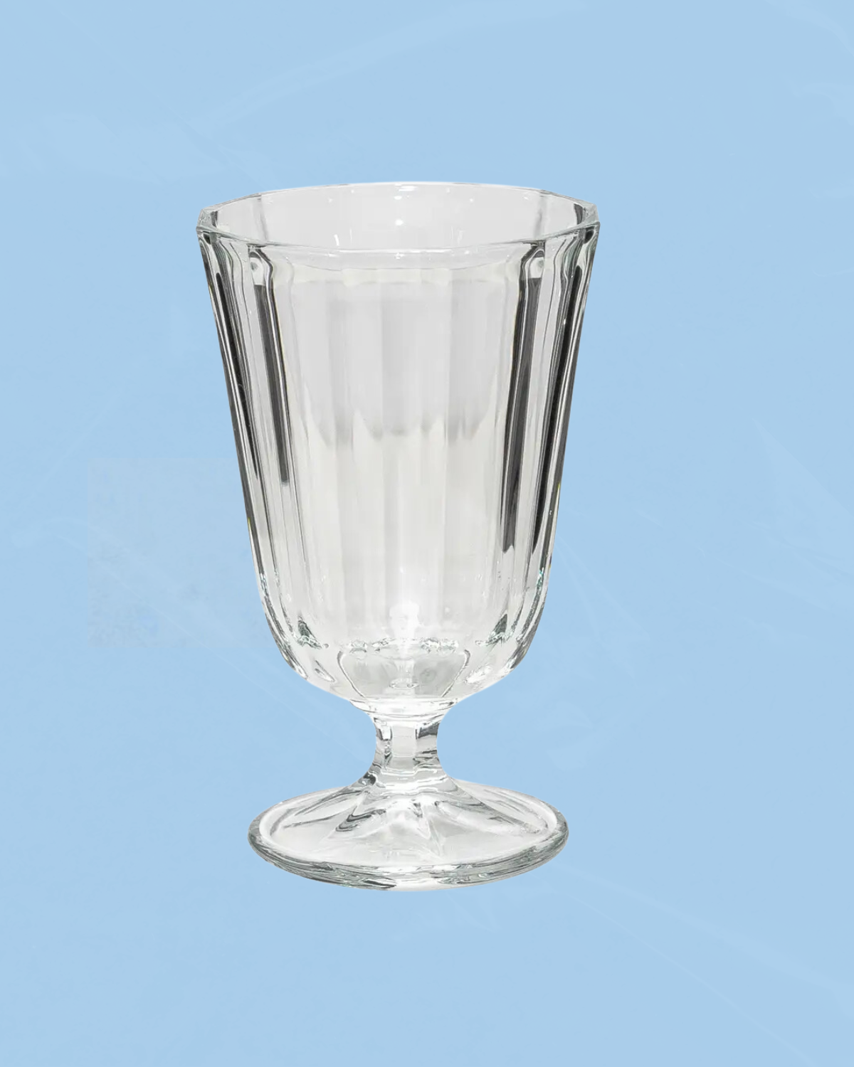 wine glass - faceted, vintage style water glass