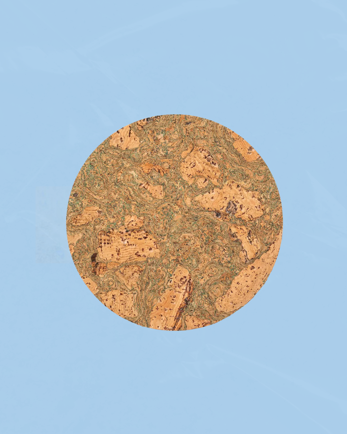 placemats - green marble cork