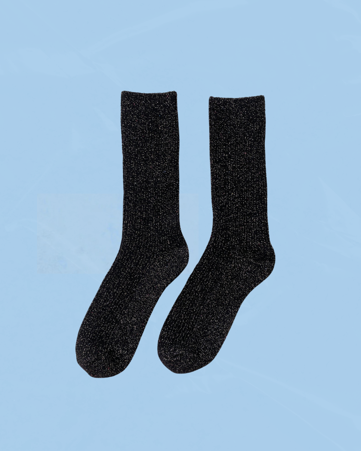 socks - winter sparkle - starry night