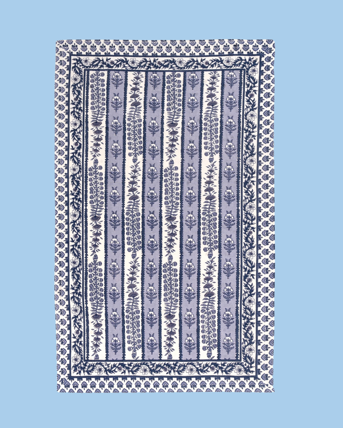 tea towel - avignon blue and marine