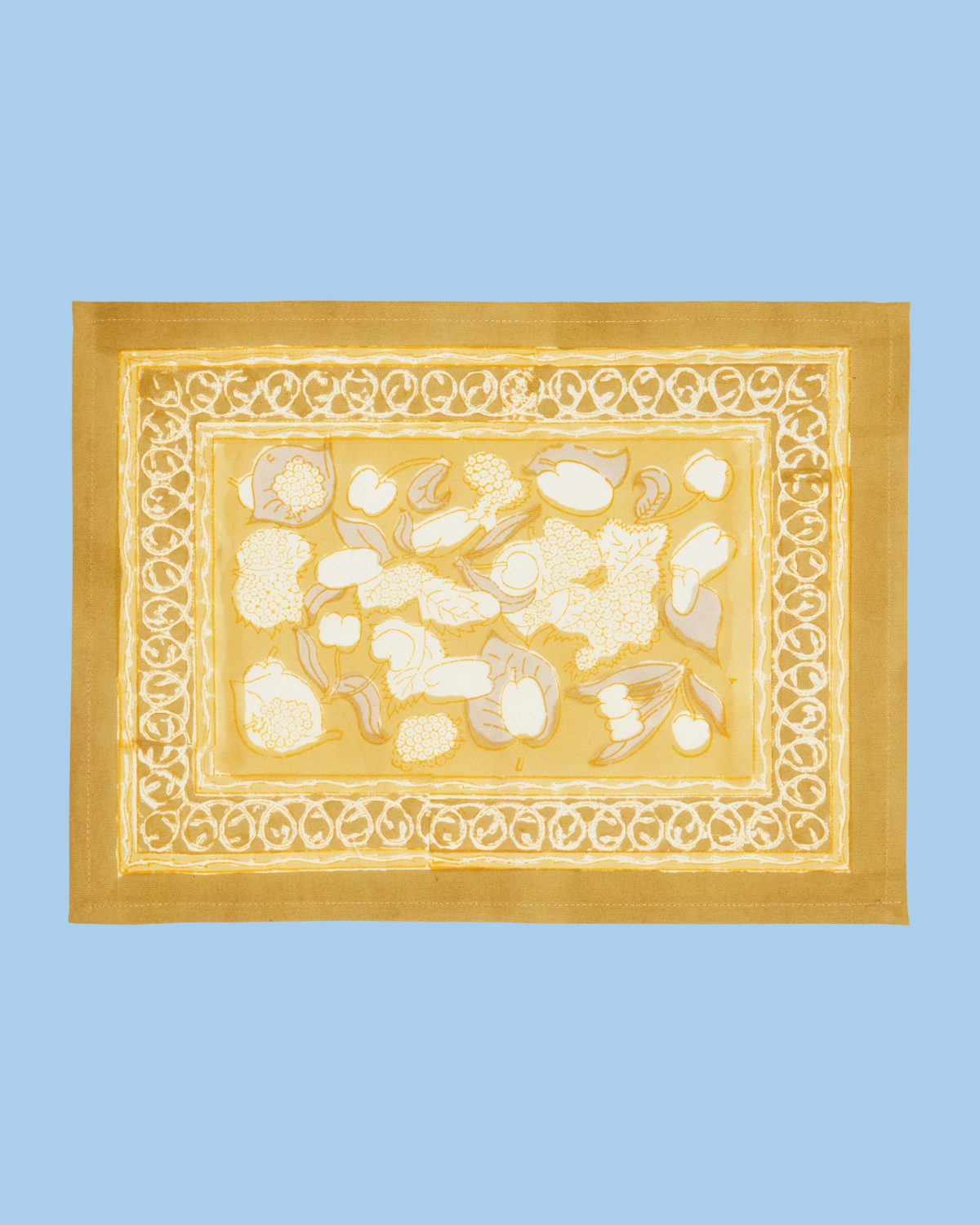 placemats - harvest grey and mustard