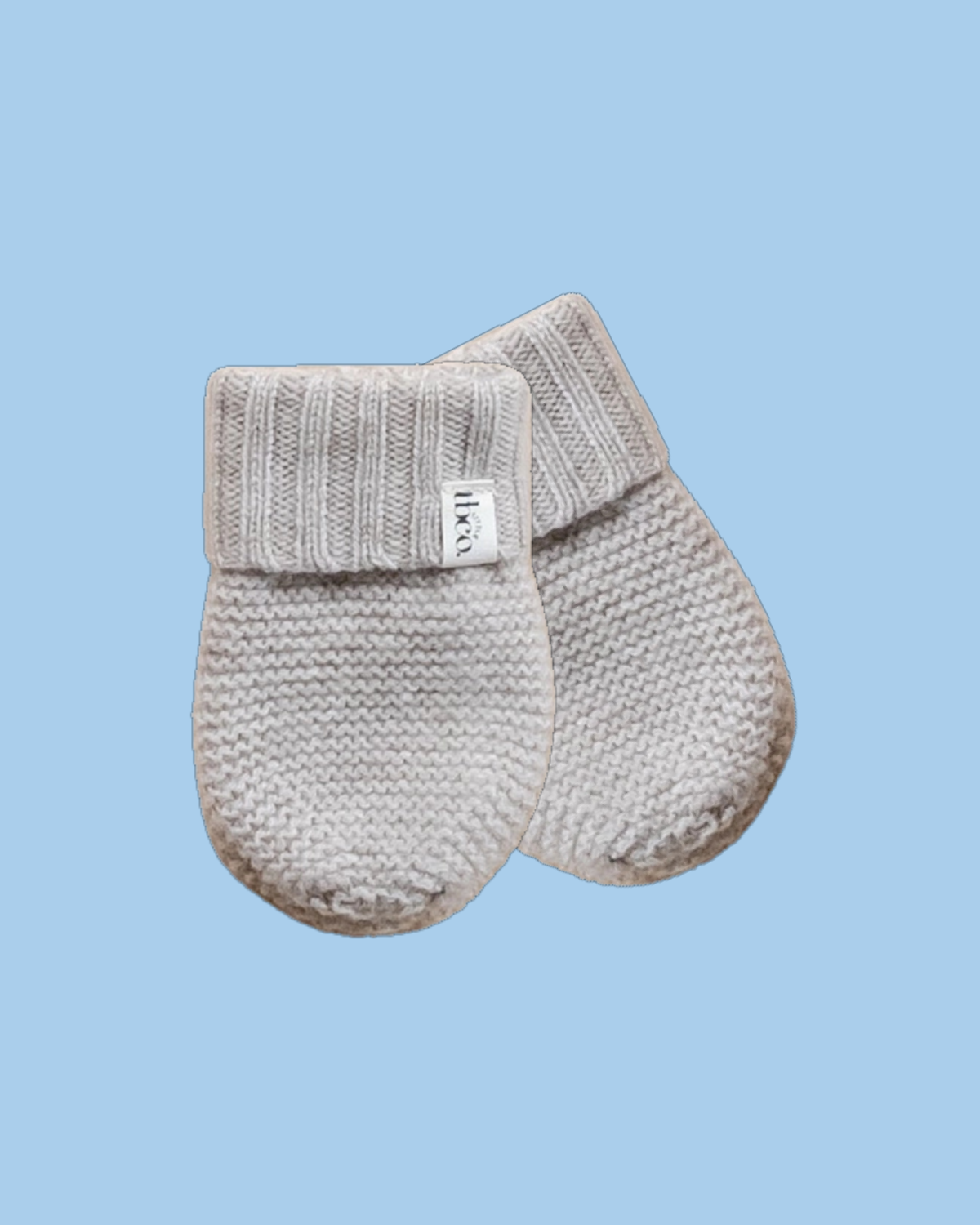 merino wool baby mittens - oatmeal