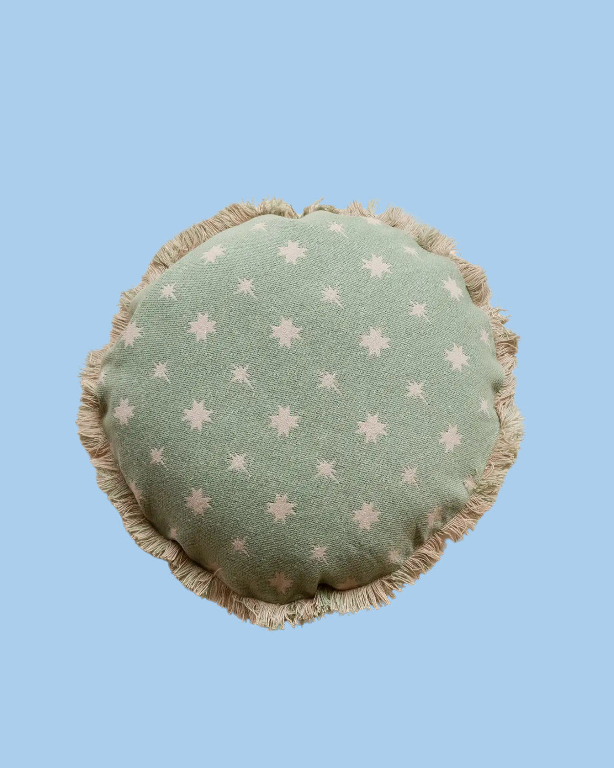 pillow - round celestial sage (insert included)