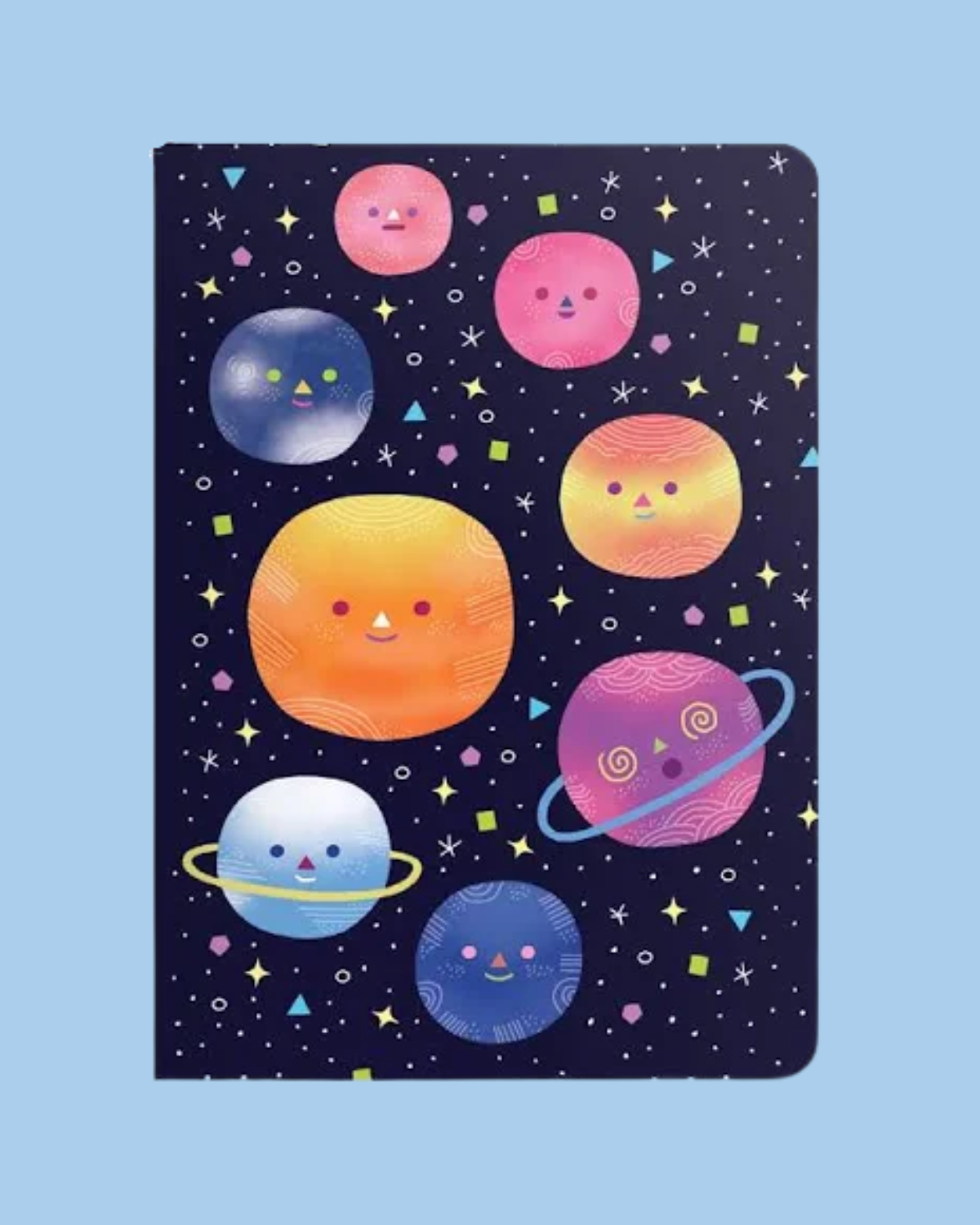 mini notebook - happy planets