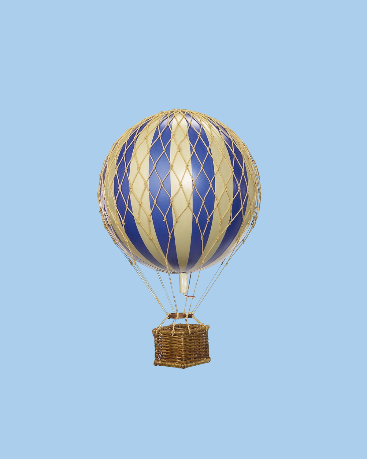 decorative air balloon - small - blue mini stripe