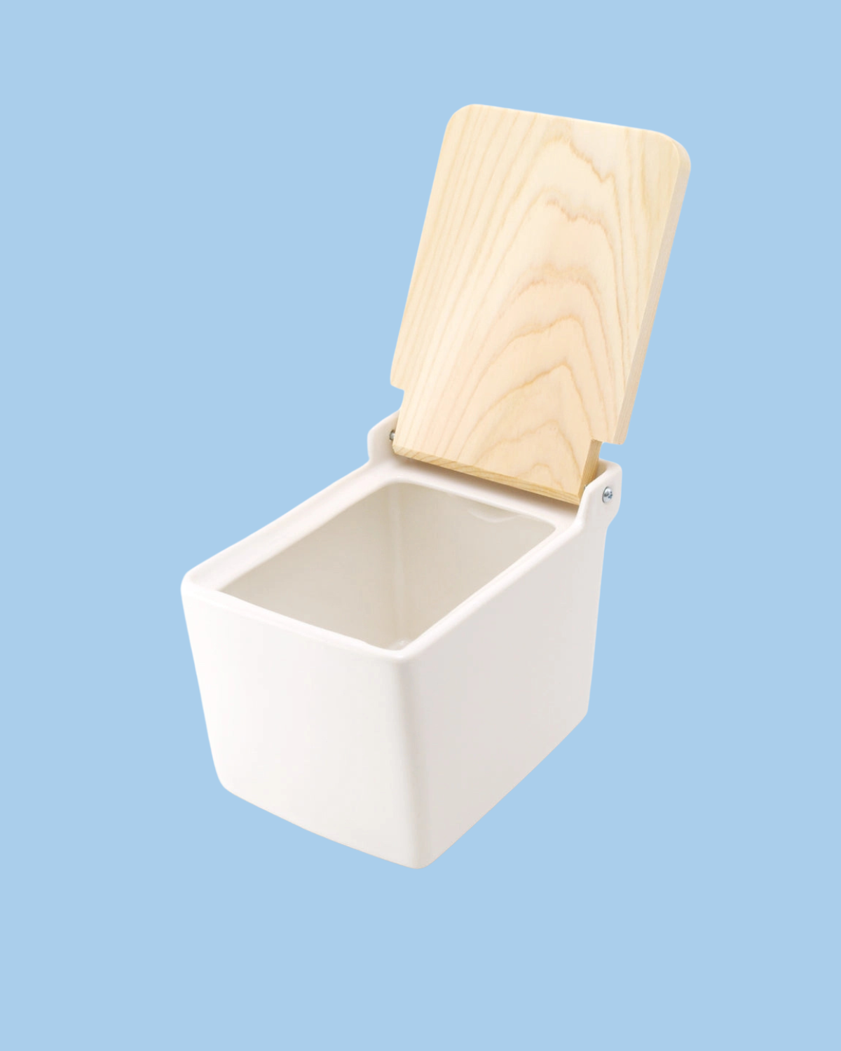 ceramic salt cellar - white