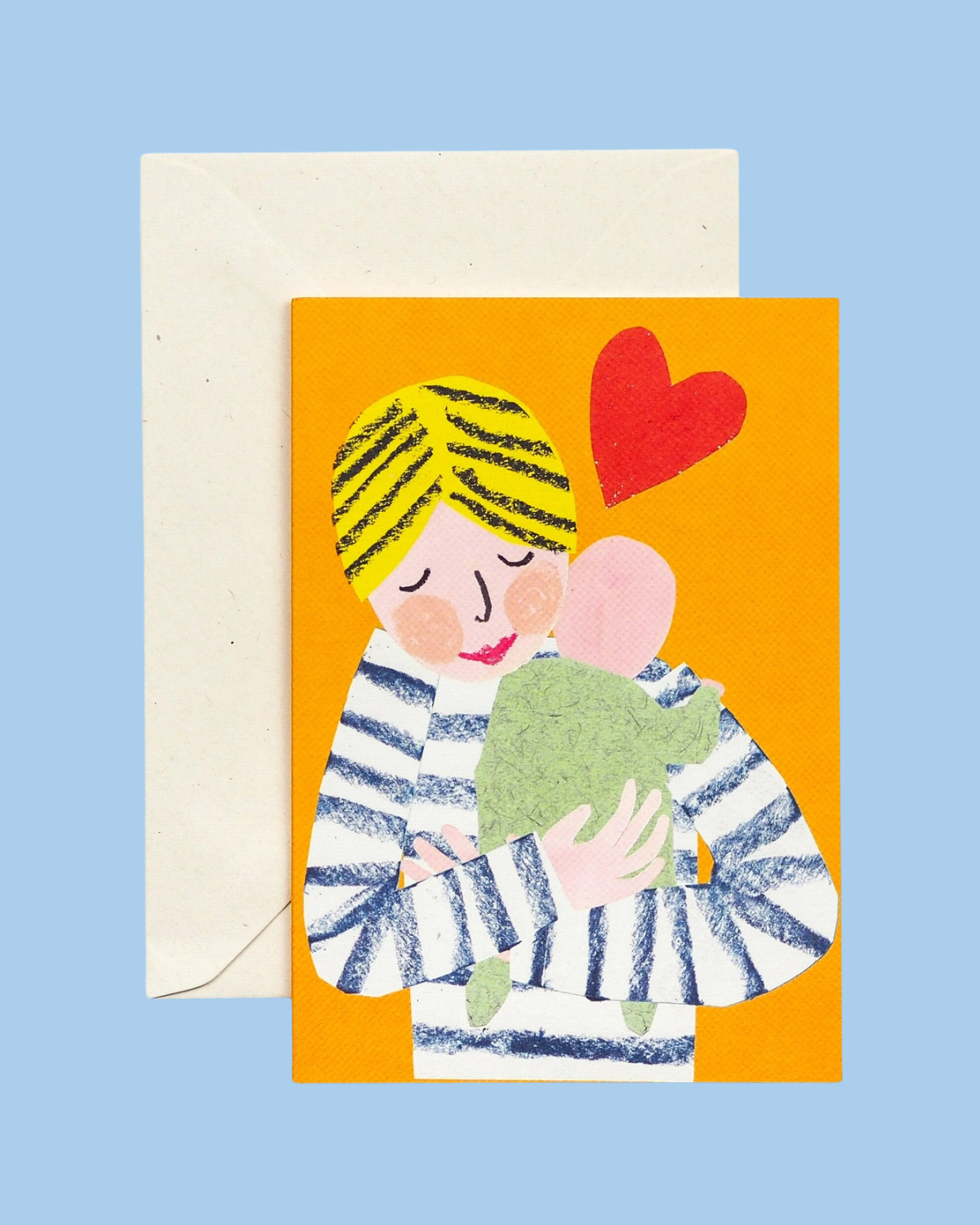 greeting card - new baby hug