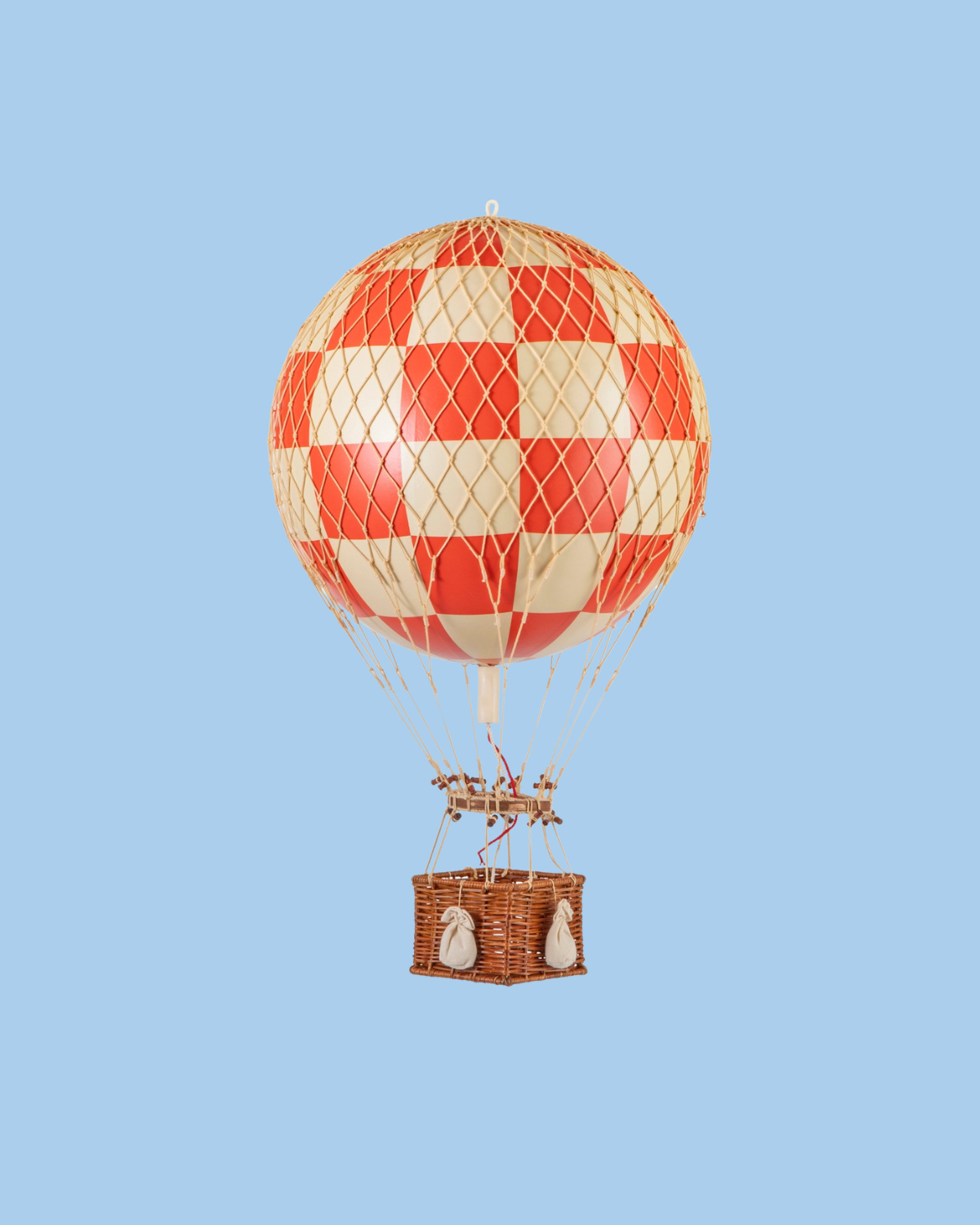 decorative air balloon  - medium - red check
