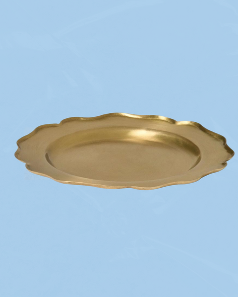 brass petal tray - large