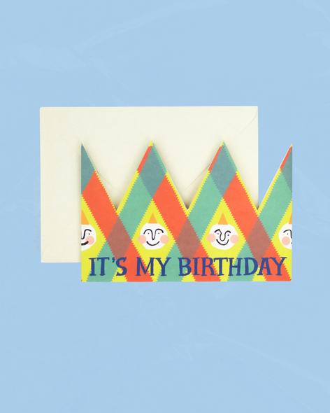 greeting card - it's my birthday party hat