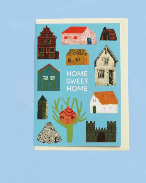 greeting card - home sweet home