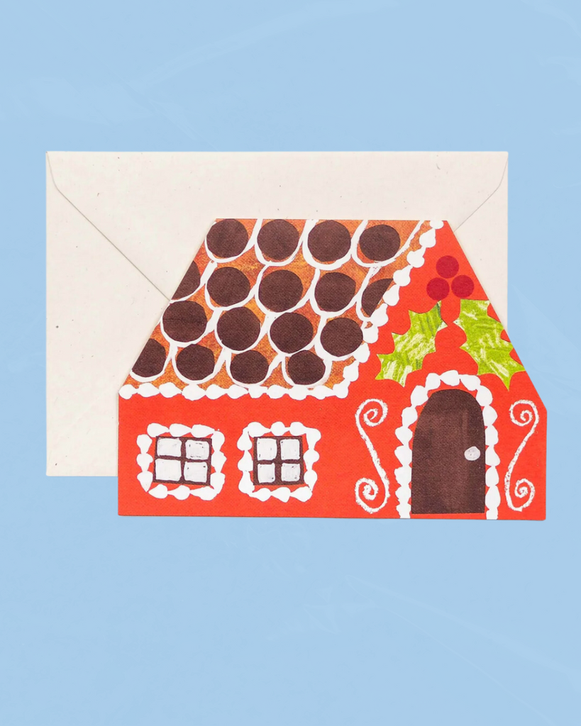 greeting card - gingerbread house