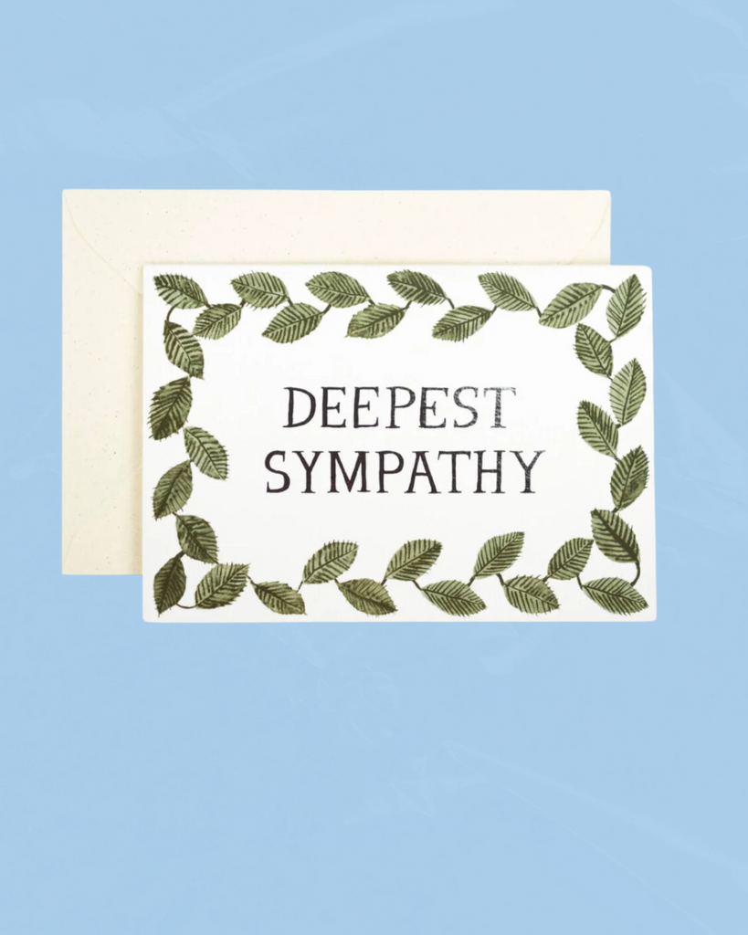 greeting card - deepest sympathy (foiled)