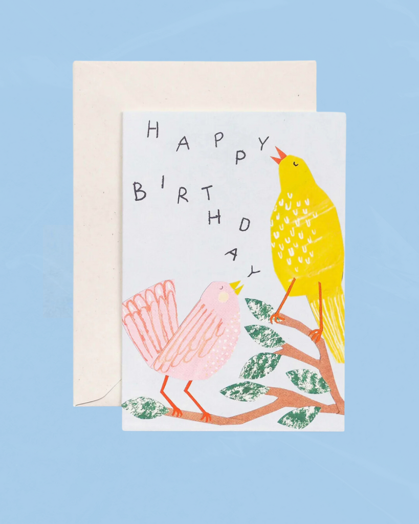 greeting card - birthday bird