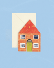 greeting card - house concertina