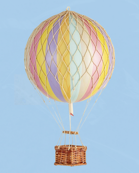 decorative air balloon - large - pastel rainbow stripe