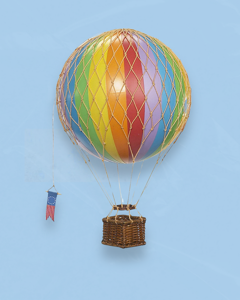 decorative air balloon  - medium - classic rainbow stripe