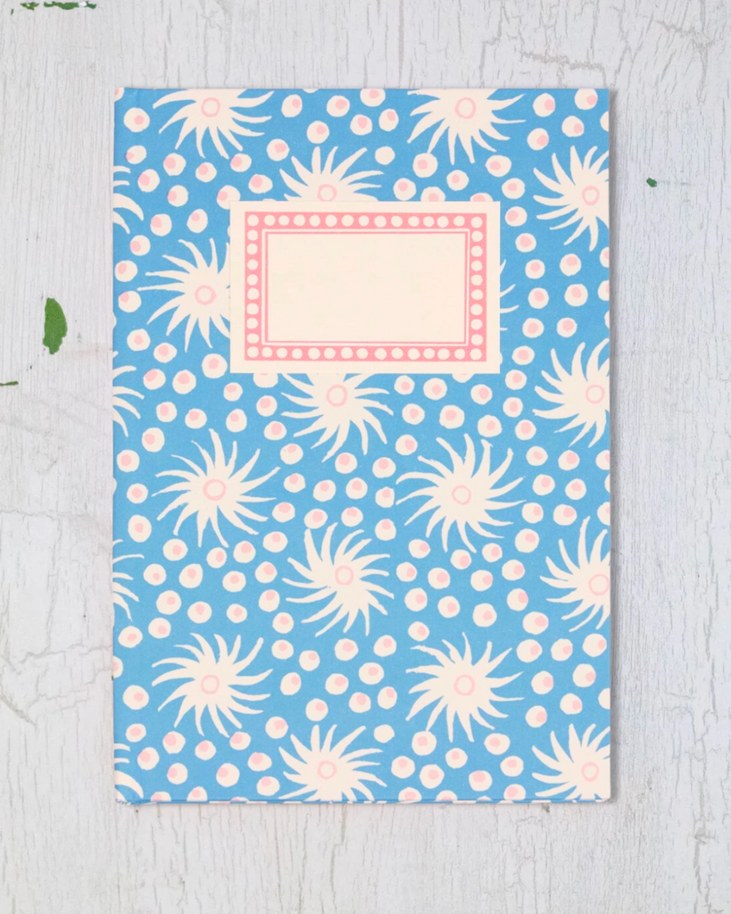 hardcover notebook - milky way blue & red