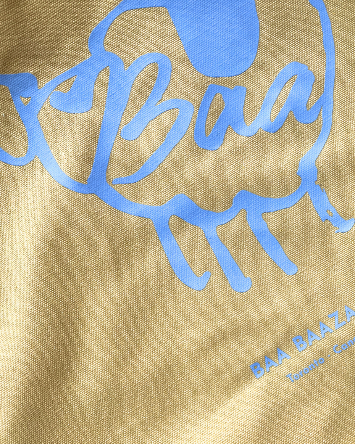 tote - Baa Baazaar: lemon and periwinkle