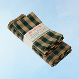 placemat and napkin set - green check