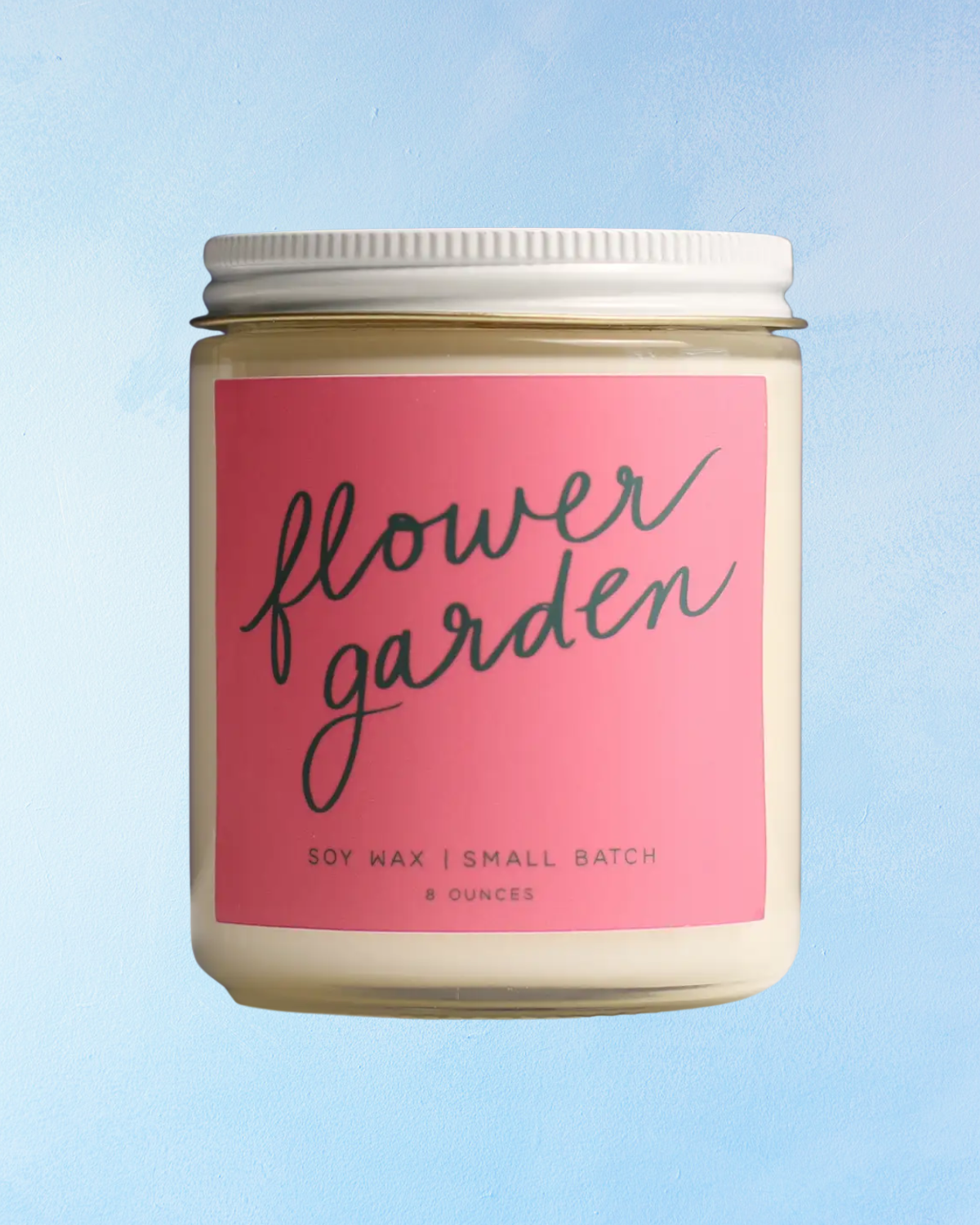 bougie - lumignon: jardin fleuri