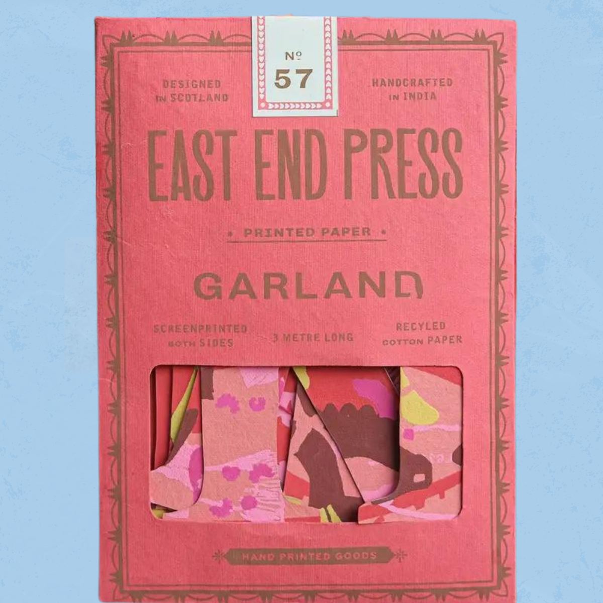 East End Press Birthday Garland in package