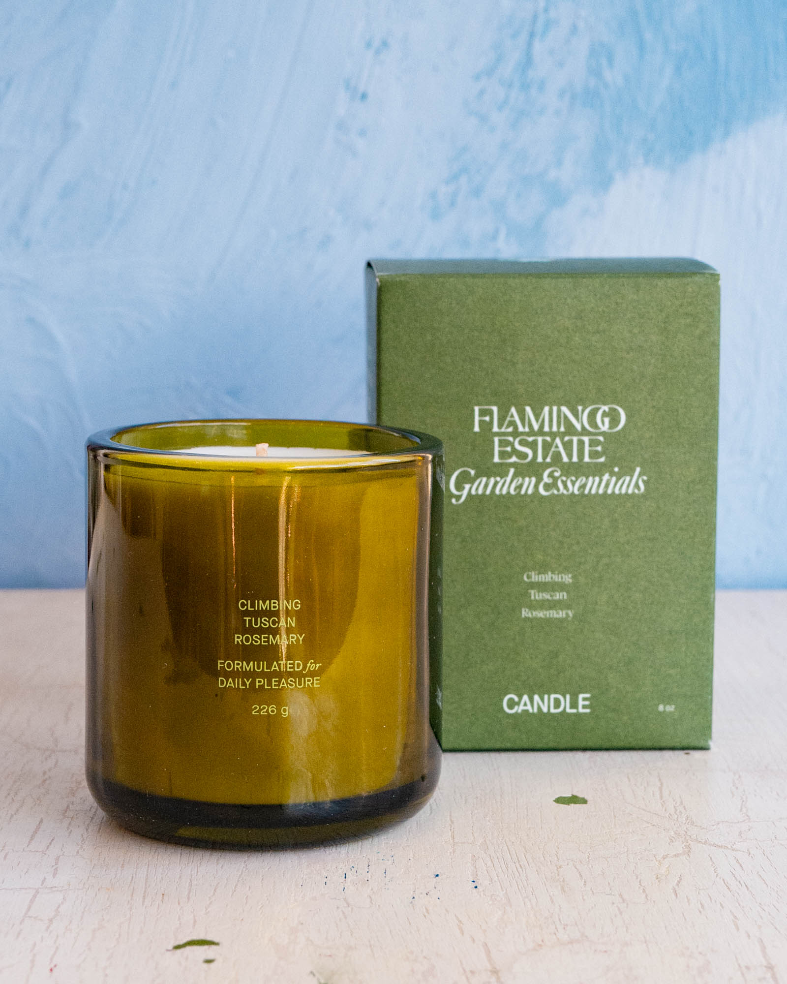 Flamingo Estate candle in tuscan rosemary