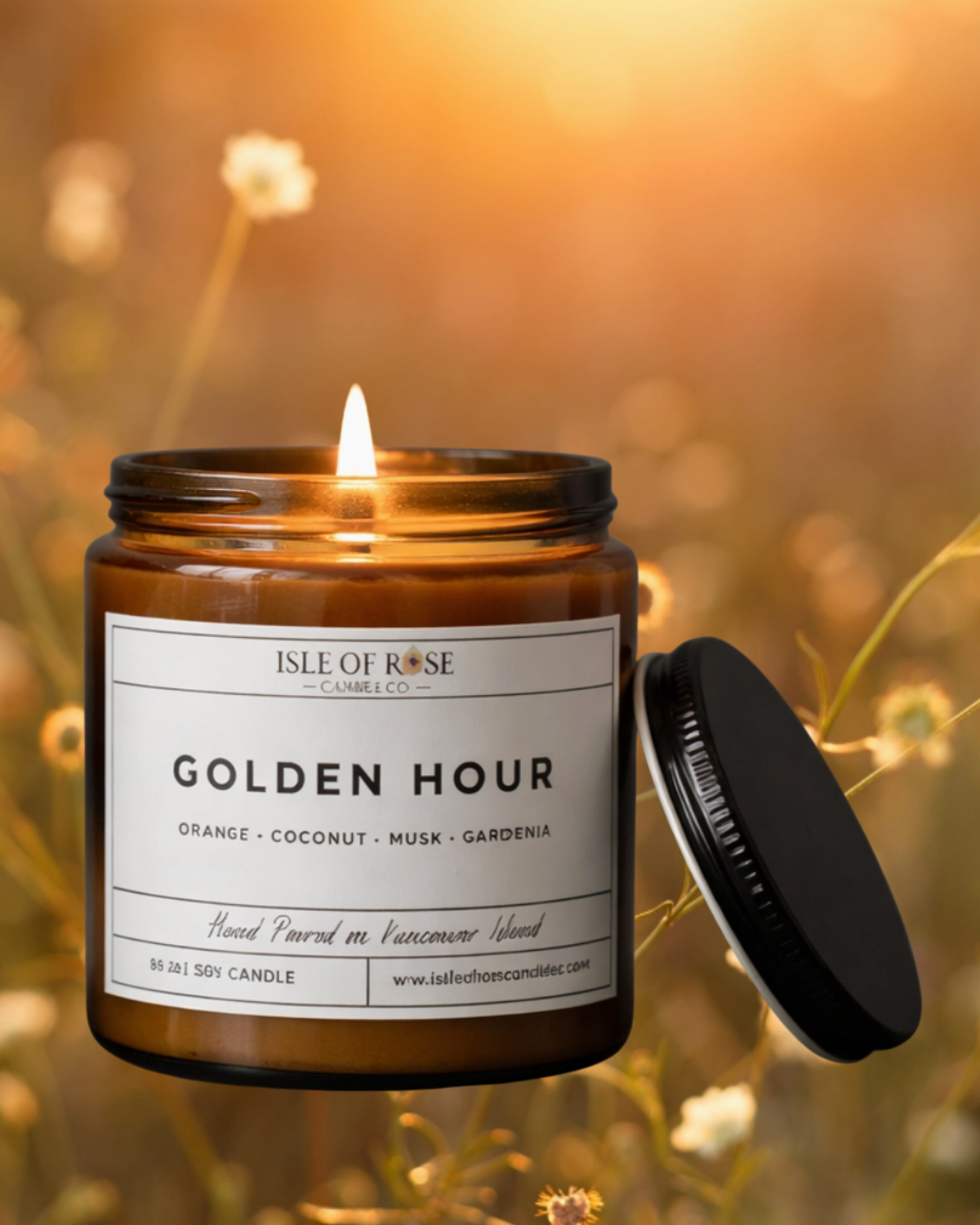 candle -  golden hour
