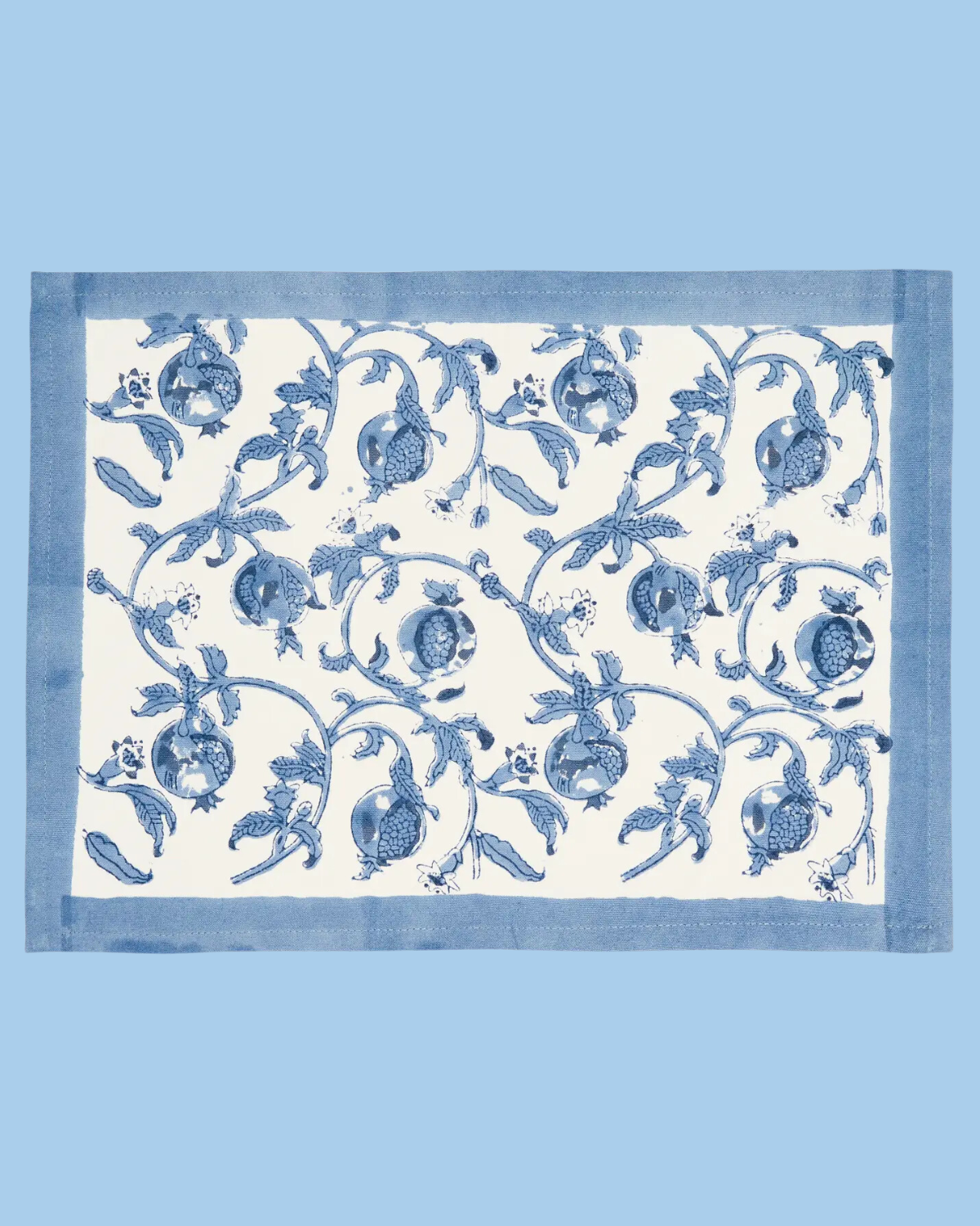 placemats - pomegranates blue