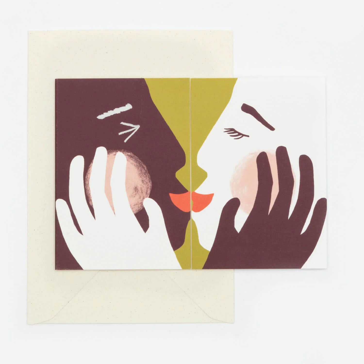 Hadley paper goods big kiss card