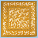 tablecloth - forest harvest: grey and mustard